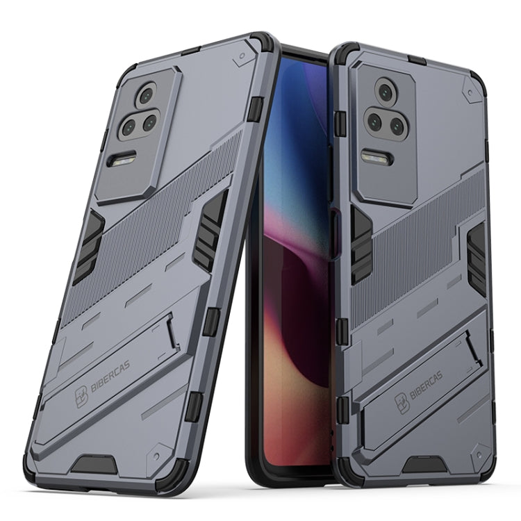 For Xiaomi Redmi K50 Pro Punk Armor 2 in 1 PC + TPU Shockproof Phone Case with Holder
