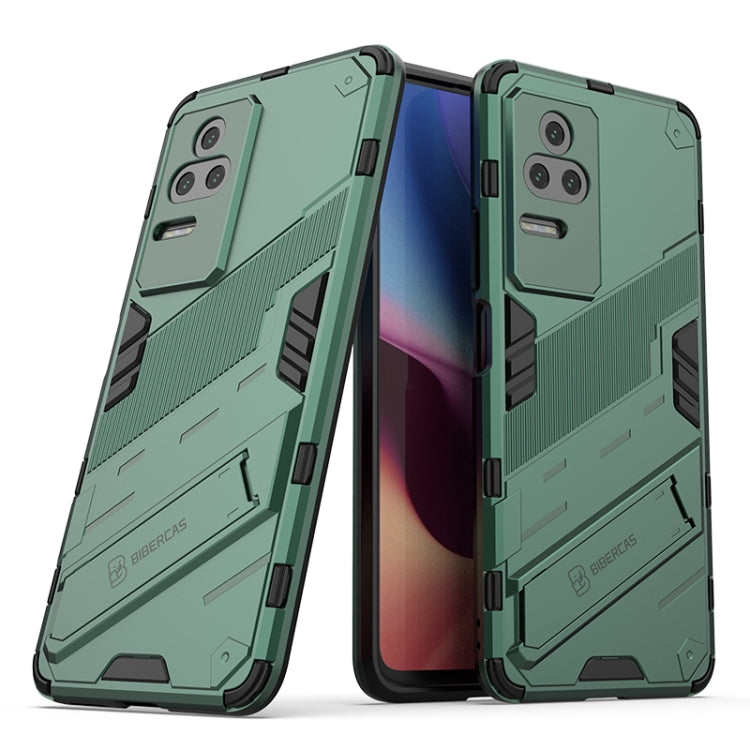 For Xiaomi Redmi K50 Pro Punk Armor 2 in 1 PC + TPU Shockproof Phone Case with Holder