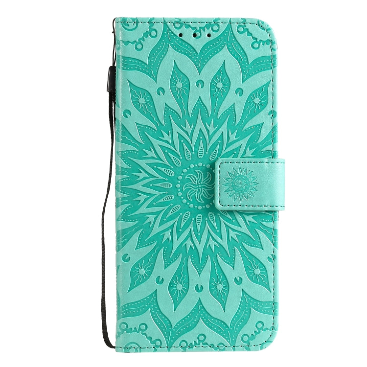 For Galaxy A51 Sun Print Horizontal Flip Protective Case with Holder & Card Slots & Wallet