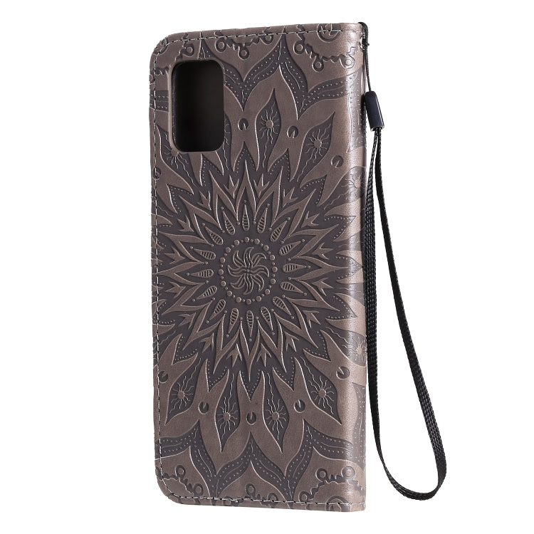 For Galaxy A51 Sun Print Horizontal Flip Protective Case with Holder & Card Slots & Wallet