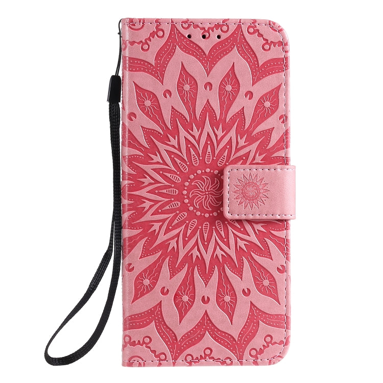 For Galaxy A51 Sun Print Horizontal Flip Protective Case with Holder & Card Slots & Wallet