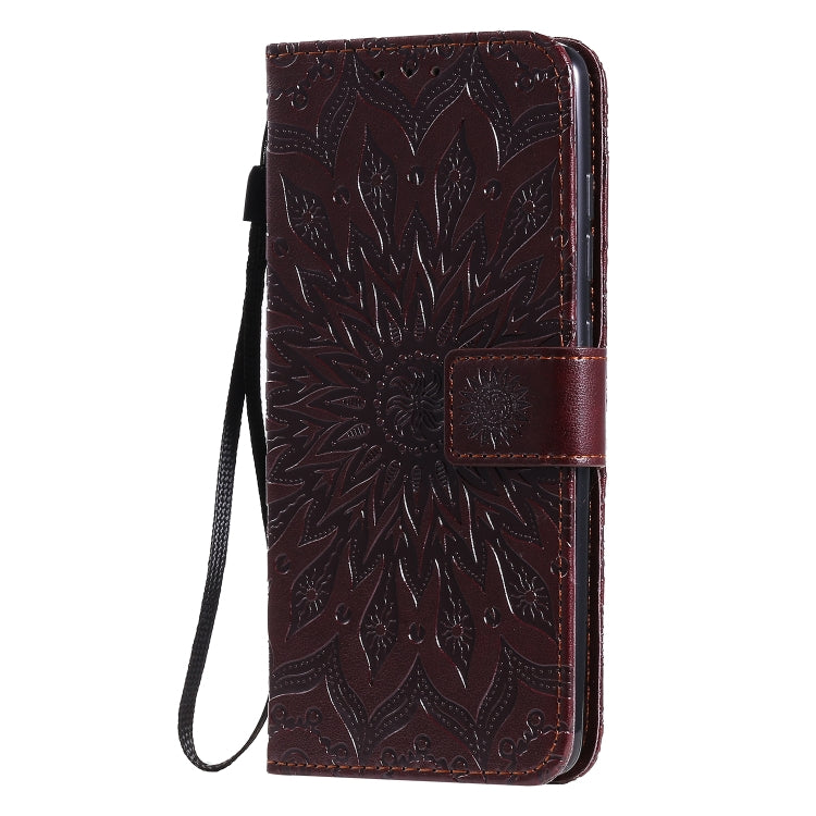 For Galaxy A51 Sun Print Horizontal Flip Protective Case with Holder & Card Slots & Wallet