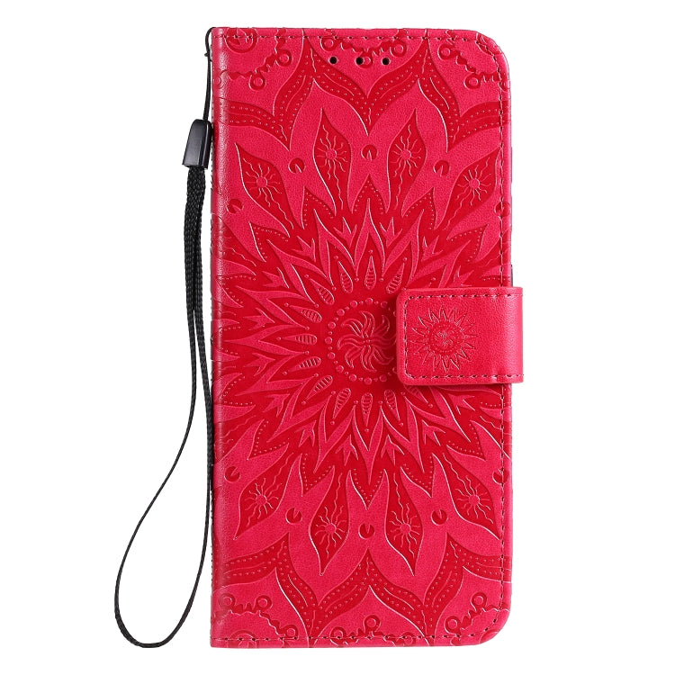 For Galaxy A51 Sun Print Horizontal Flip Protective Case with Holder & Card Slots & Wallet