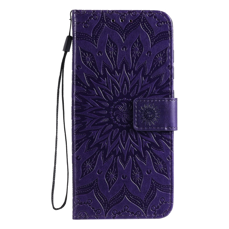 For Galaxy A51 Sun Print Horizontal Flip Protective Case with Holder & Card Slots & Wallet