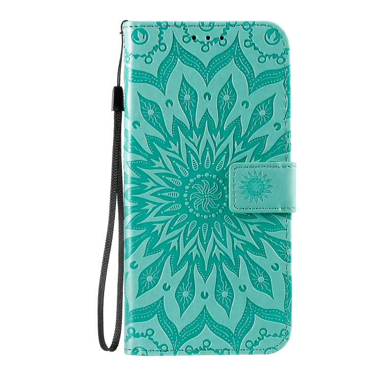 For Galaxy A71 Sun Print Horizontal Flip Protective Case with Holder & Card Slots & Wallet