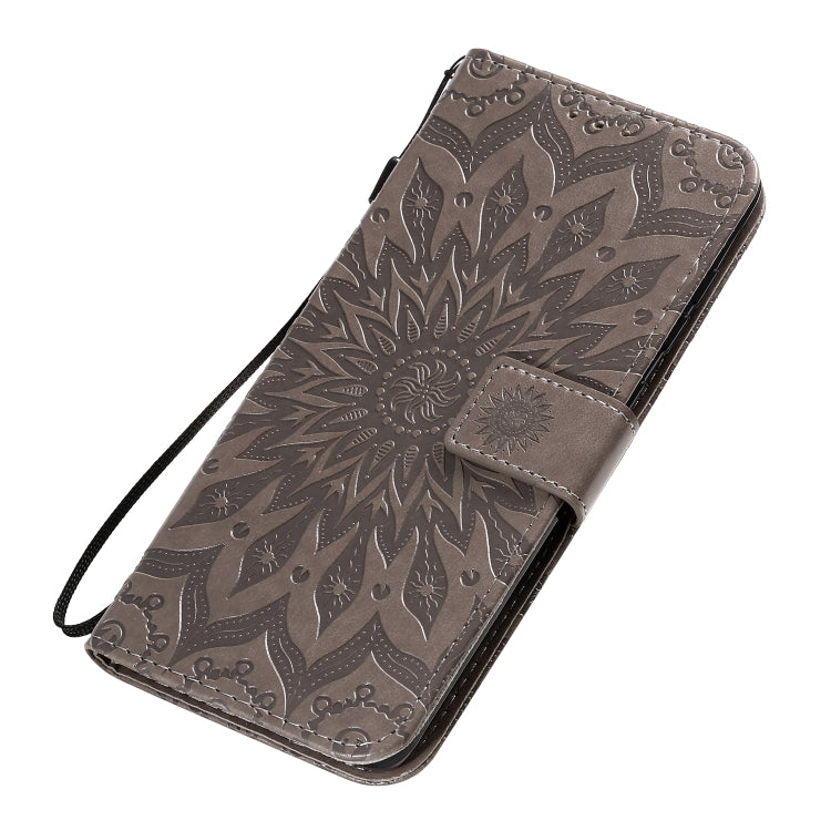 For Galaxy A71 Sun Print Horizontal Flip Protective Case with Holder & Card Slots & Wallet