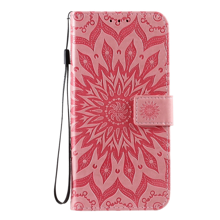 For Galaxy A71 Sun Print Horizontal Flip Protective Case with Holder & Card Slots & Wallet