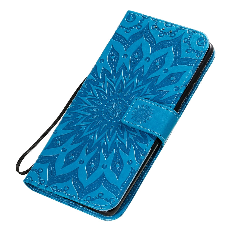 For Galaxy A71 Sun Print Horizontal Flip Protective Case with Holder & Card Slots & Wallet