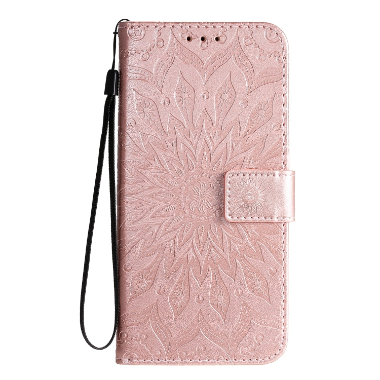 For Galaxy A71 Sun Print Horizontal Flip Protective Case with Holder & Card Slots & Wallet