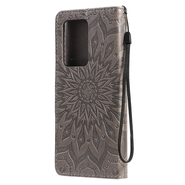 For Galaxy S20 Ultra Sun Print Horizontal Flip Protective Case with Holder & Card Slots & Wallet