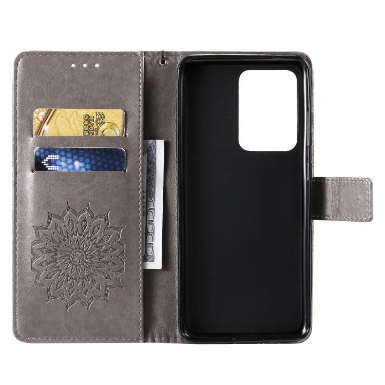 For Galaxy S20 Ultra Sun Print Horizontal Flip Protective Case with Holder & Card Slots & Wallet