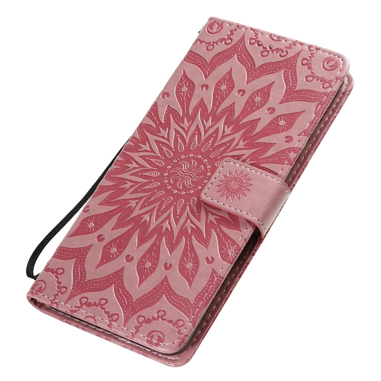 For Galaxy S20 Ultra Sun Print Horizontal Flip Protective Case with Holder & Card Slots & Wallet