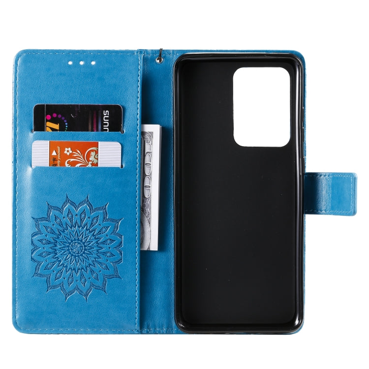 For Galaxy S20 Ultra Sun Print Horizontal Flip Protective Case with Holder & Card Slots & Wallet