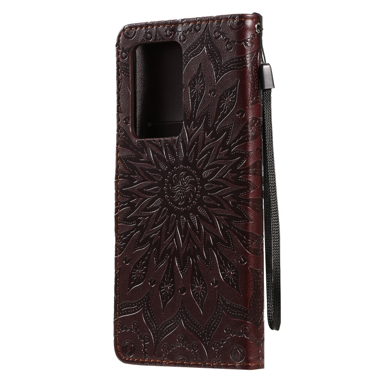 For Galaxy S20 Ultra Sun Print Horizontal Flip Protective Case with Holder & Card Slots & Wallet