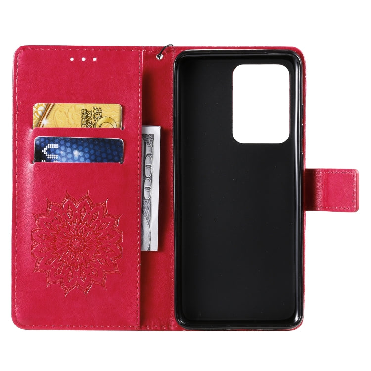 For Galaxy S20 Ultra Sun Print Horizontal Flip Protective Case with Holder & Card Slots & Wallet