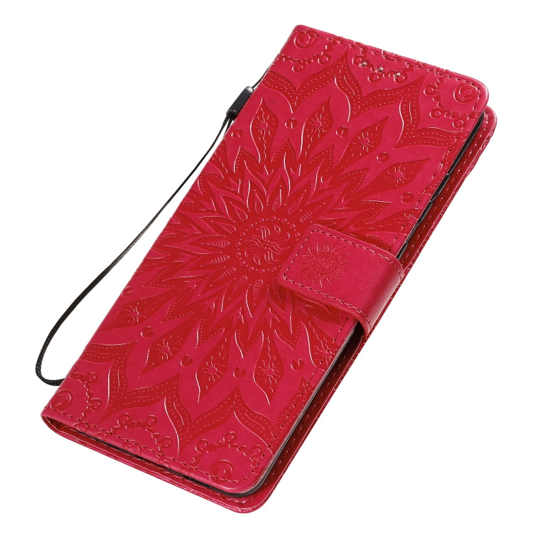 For Galaxy S20 Ultra Sun Print Horizontal Flip Protective Case with Holder & Card Slots & Wallet