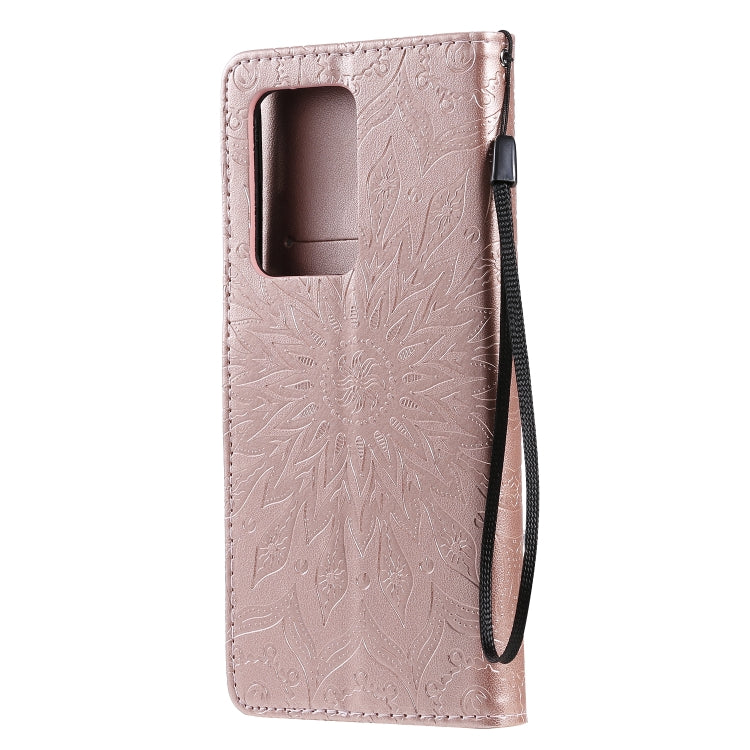 For Galaxy S20 Ultra Sun Print Horizontal Flip Protective Case with Holder & Card Slots & Wallet