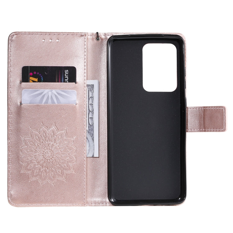 For Galaxy S20 Ultra Sun Print Horizontal Flip Protective Case with Holder & Card Slots & Wallet