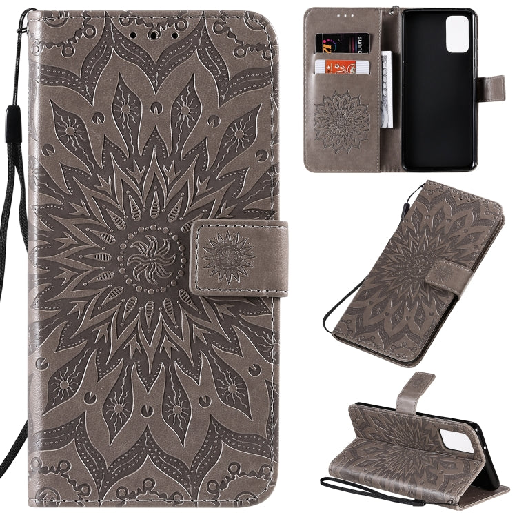 For Galaxy S20+ Sun Print Horizontal Flip Protective Case with Holder & Card Slots & Wallet