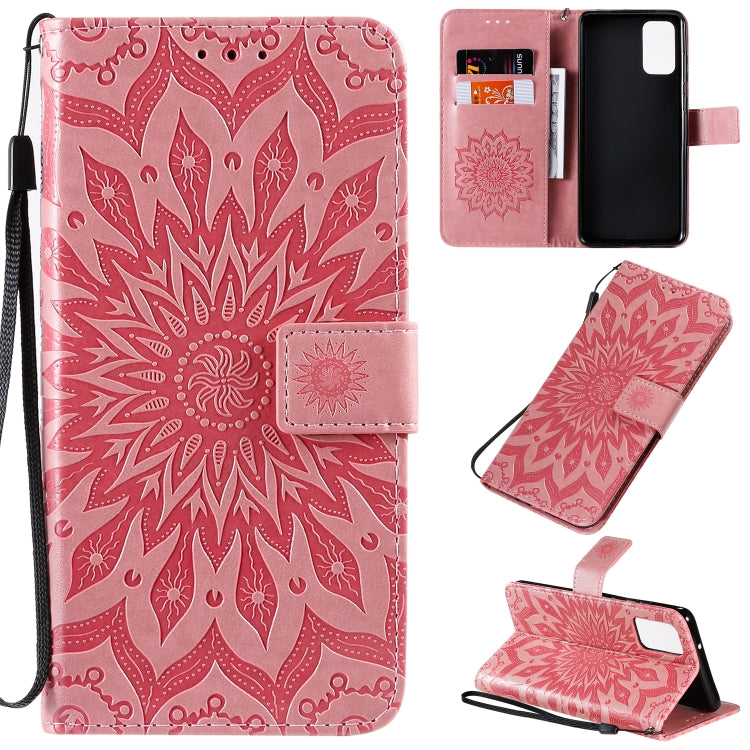 For Galaxy S20+ Sun Print Horizontal Flip Protective Case with Holder & Card Slots & Wallet