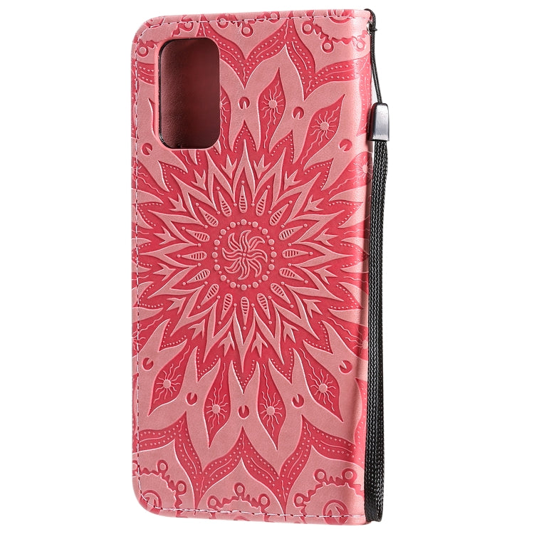 For Galaxy S20+ Sun Print Horizontal Flip Protective Case with Holder & Card Slots & Wallet