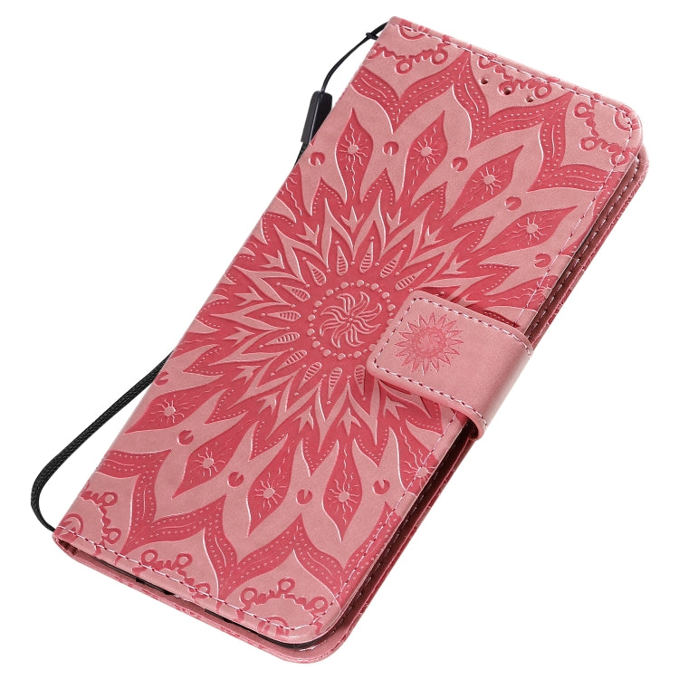 For Galaxy S20+ Sun Print Horizontal Flip Protective Case with Holder & Card Slots & Wallet