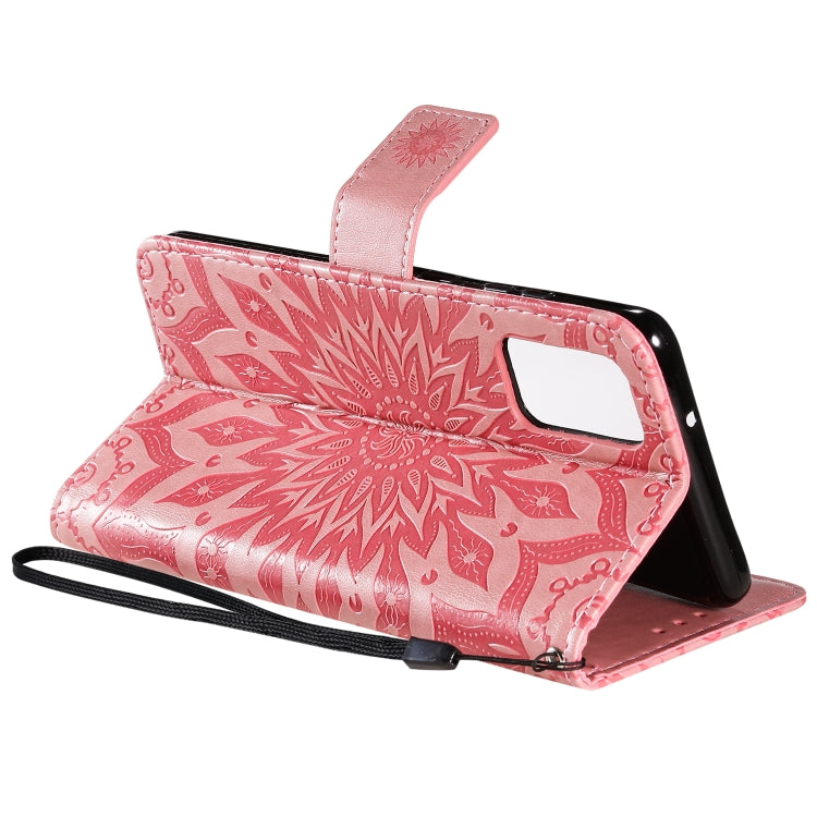 For Galaxy S20+ Sun Print Horizontal Flip Protective Case with Holder & Card Slots & Wallet