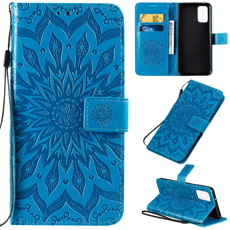 For Galaxy S20+ Sun Print Horizontal Flip Protective Case with Holder & Card Slots & Wallet