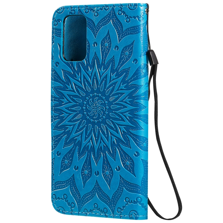 For Galaxy S20+ Sun Print Horizontal Flip Protective Case with Holder & Card Slots & Wallet