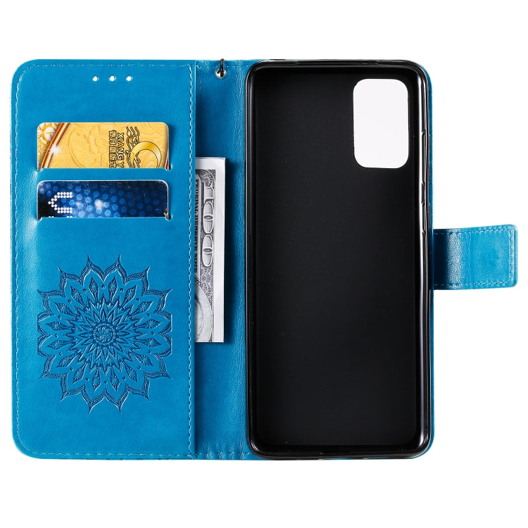 For Galaxy S20+ Sun Print Horizontal Flip Protective Case with Holder & Card Slots & Wallet