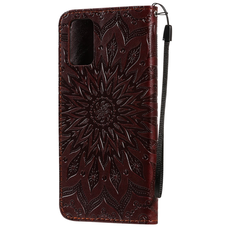 For Galaxy S20+ Sun Print Horizontal Flip Protective Case with Holder & Card Slots & Wallet