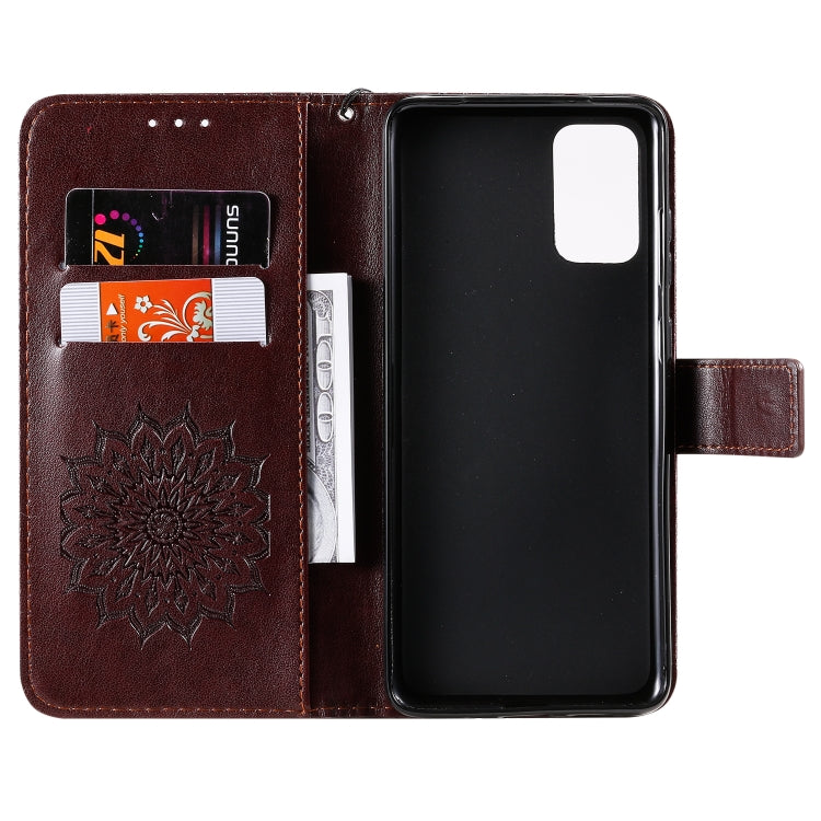 For Galaxy S20+ Sun Print Horizontal Flip Protective Case with Holder & Card Slots & Wallet