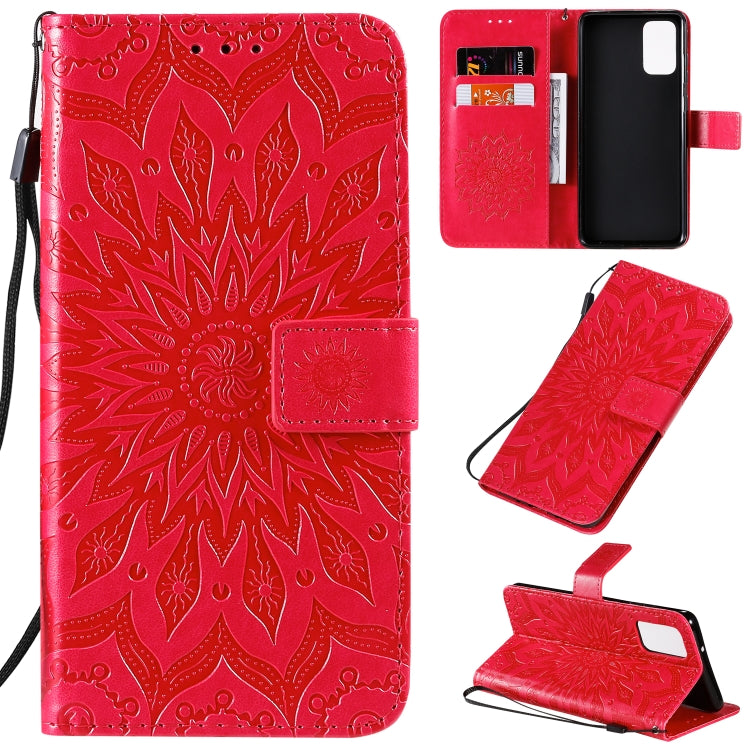 For Galaxy S20+ Sun Print Horizontal Flip Protective Case with Holder & Card Slots & Wallet