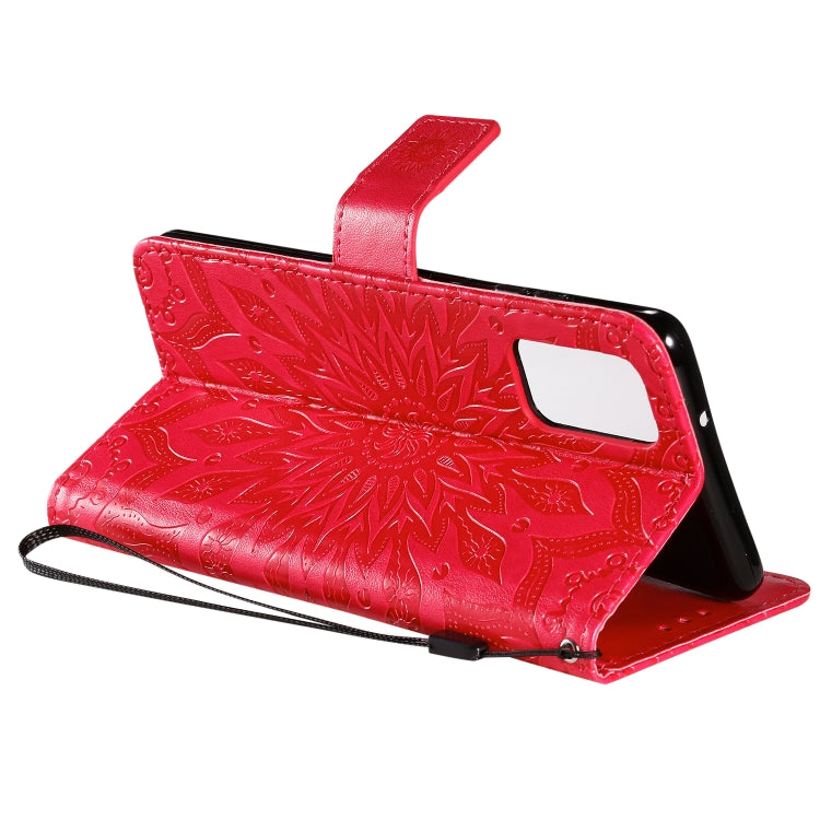 For Galaxy S20+ Sun Print Horizontal Flip Protective Case with Holder & Card Slots & Wallet