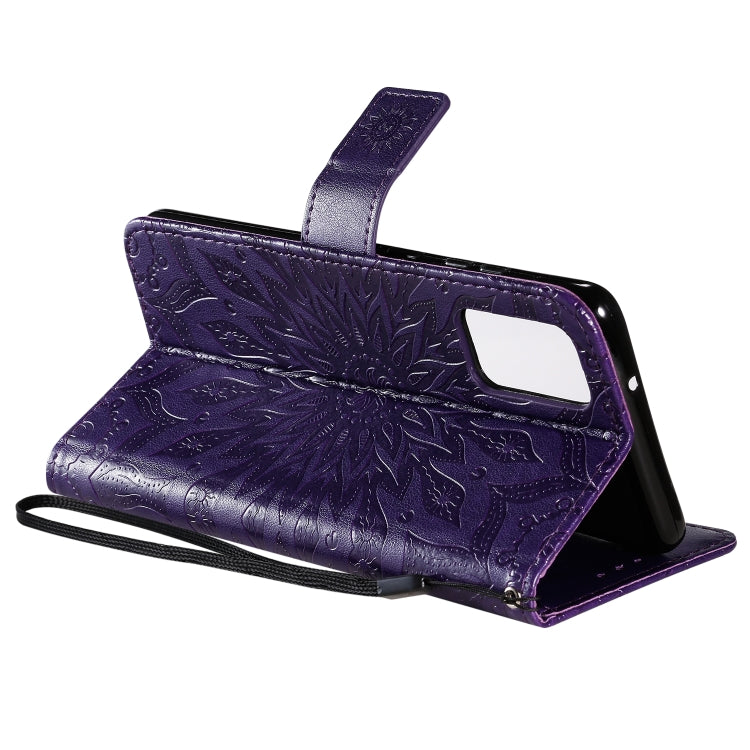 For Galaxy S20+ Sun Print Horizontal Flip Protective Case with Holder & Card Slots & Wallet
