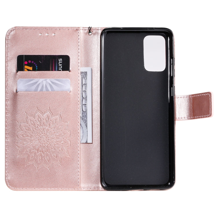 For Galaxy S20+ Sun Print Horizontal Flip Protective Case with Holder & Card Slots & Wallet
