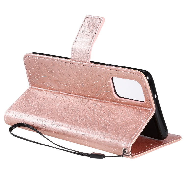 For Galaxy S20+ Sun Print Horizontal Flip Protective Case with Holder & Card Slots & Wallet