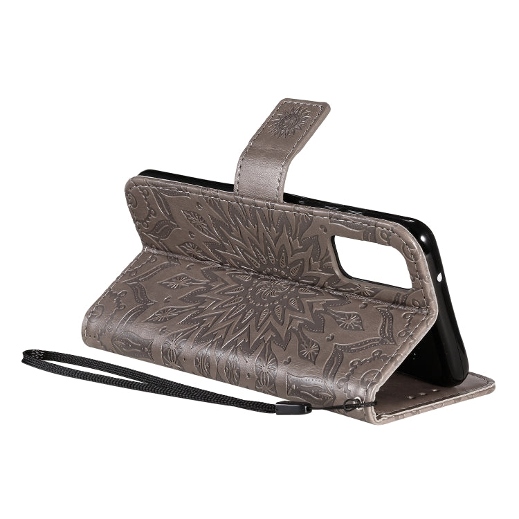 For Galaxy S20 Sun Print Horizontal Flip Protective Case with Holder & Card Slots & Wallet