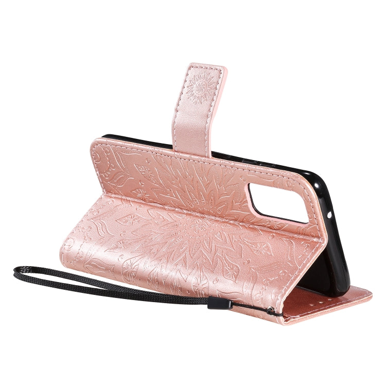 For Galaxy S20 Sun Print Horizontal Flip Protective Case with Holder & Card Slots & Wallet