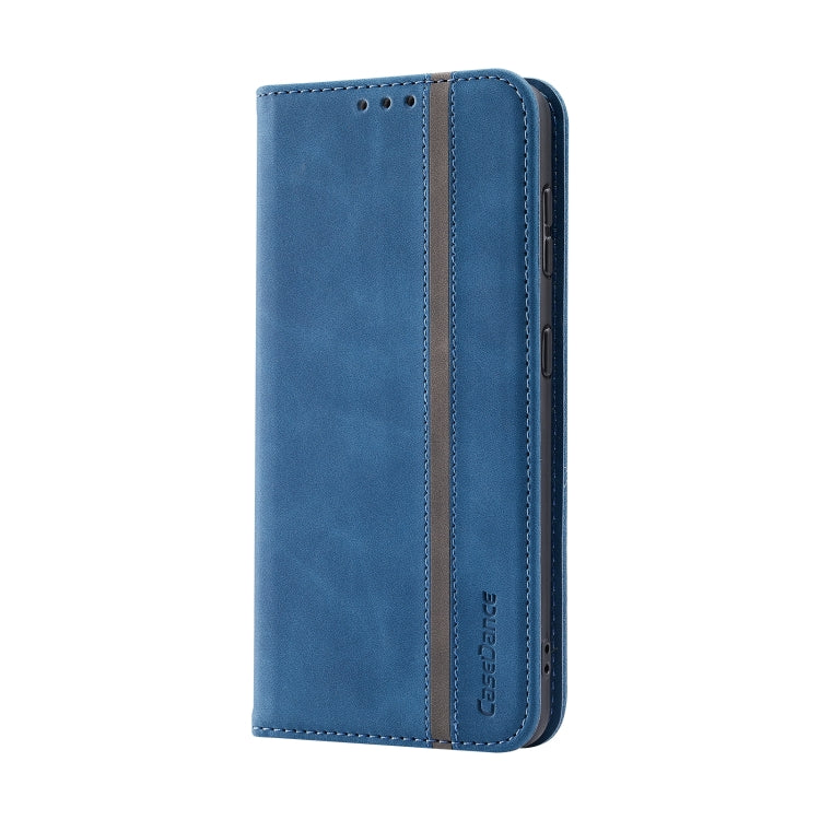 For Samsung Galaxy S21 FE Splicing Skin Feel Magnetic Leather Phone Case