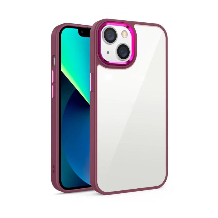 For iPhone 13 Pro Max 3 in 1 Electroplated Acrylic Phone Case