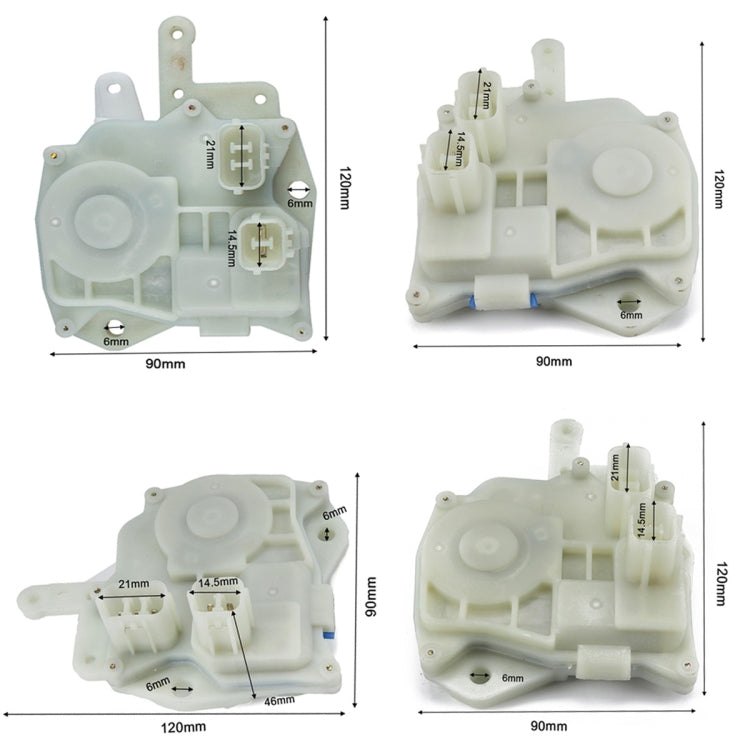 A3439 4 PCS Car Door Lock Actuator 72155-S84-A1/01 / 7265/15-S84-A01 for Honda Accord