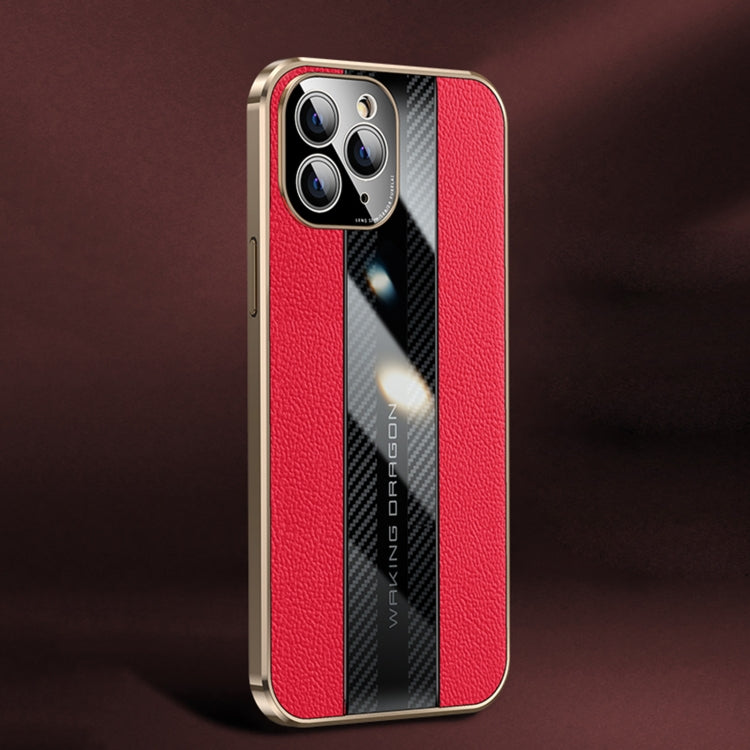 Racing Car Design Leather Electroplating Process Anti-fingerprint Protective Phone Case For iPhone 11 Pro