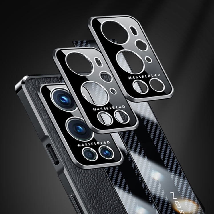For OnePlus 9 Pro Racing Car Design Leather Electroplating Process Anti-fingerprint Protective Phone Case