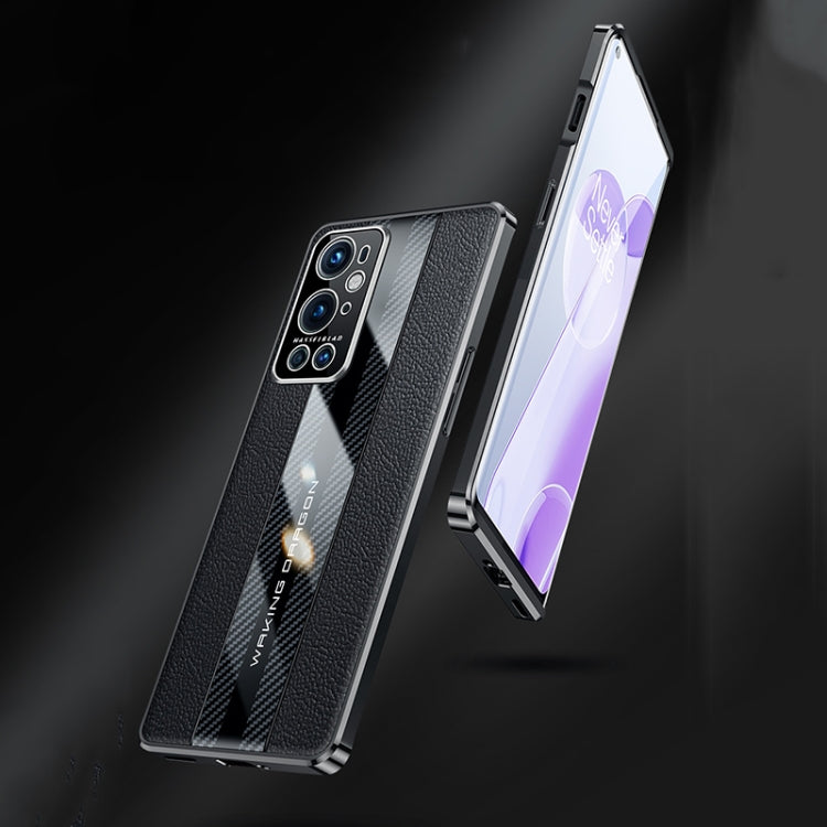 For OnePlus 9RT 5G Racing Car Design Leather Electroplating Process Anti-fingerprint Protective Phone Case