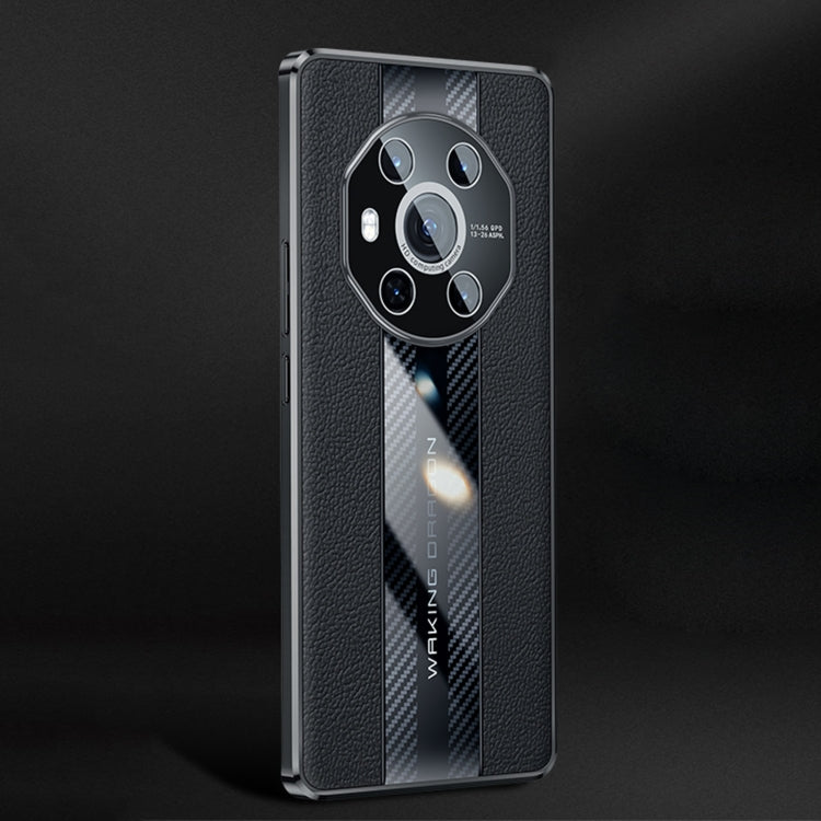 For Honor Magic3 Racing Car Design Leather Electroplating Process Anti-fingerprint Protective Phone Case
