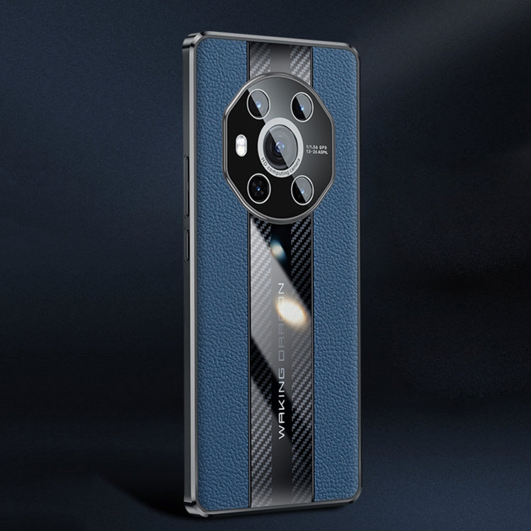 For Honor Magic3 Racing Car Design Leather Electroplating Process Anti-fingerprint Protective Phone Case