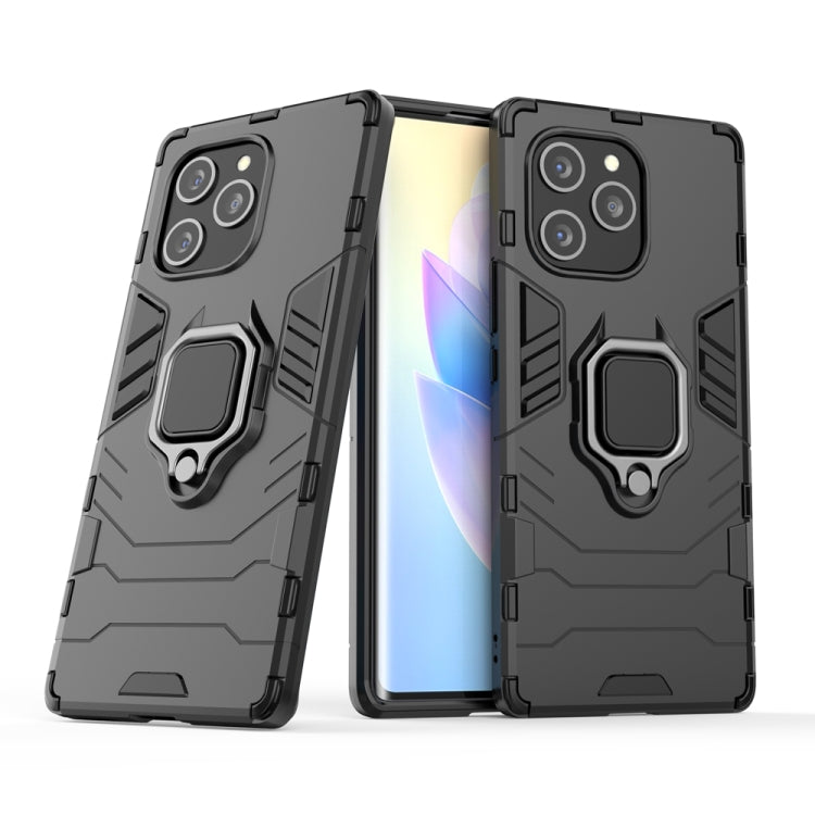 For Honor 60 SE PC + TPU Shockproof Protective Phone Case with Magnetic Ring Holder