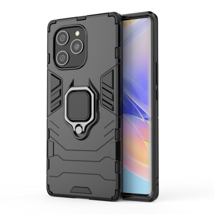 For Honor 60 SE PC + TPU Shockproof Protective Phone Case with Magnetic Ring Holder