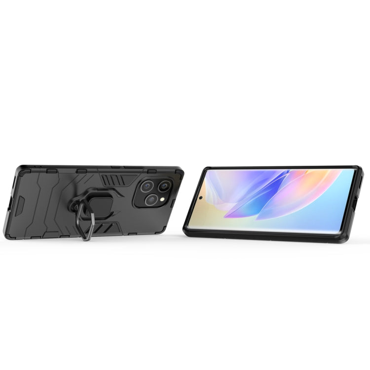For Honor 60 SE PC + TPU Shockproof Protective Phone Case with Magnetic Ring Holder